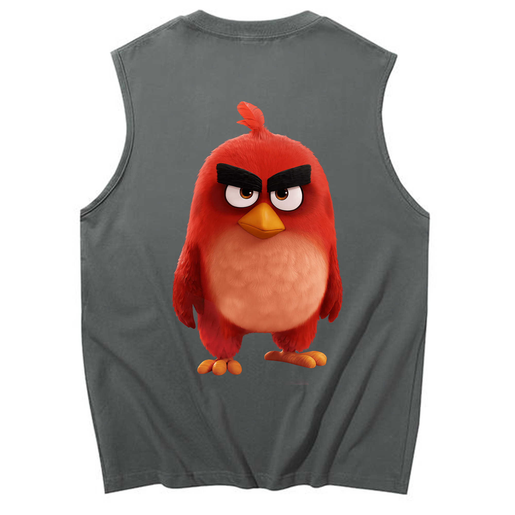 （画像用） Angry Birds アングリーバード コットン100％タンクトップ（背面プリント）